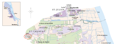 Map of Caronne Ste Gemme location