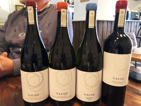 Naude line-up of bottles
