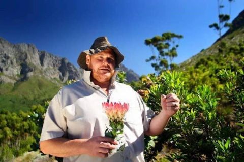 Rob Armstrong on one of his beloved fynbos walks