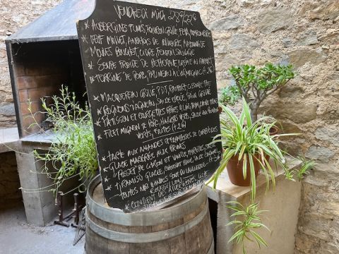 Grand Cafe Occitan blackboard