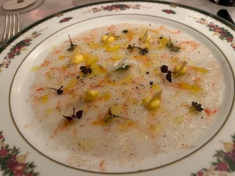 prawn carpaccio della Posta