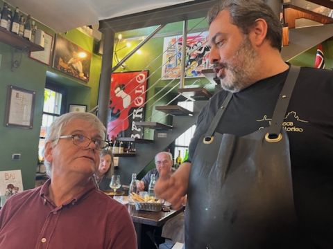 Gleave and Alessio at Centro Storico