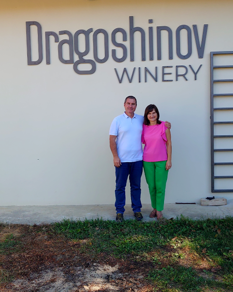 Daniel Dragoshinov and partner at Dragoshinov Winery