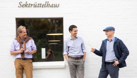 From left to right, Willi Brundlmayer, Andreas Wickhoff MW, Thomas Klinger