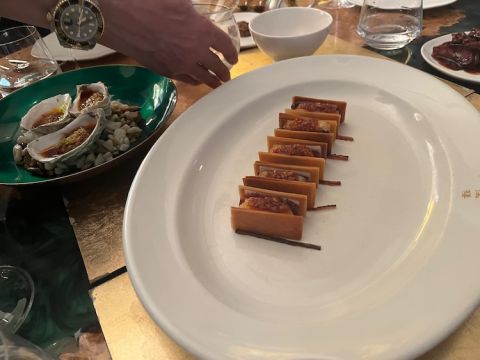 A Wong oysters, crisp sandwiches and char sui