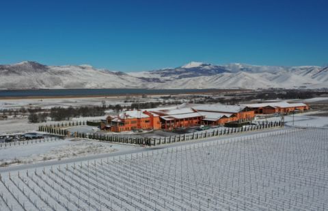 Alpha Estate under snow