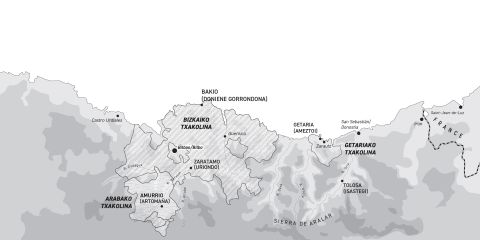Map of Txakoli DOs