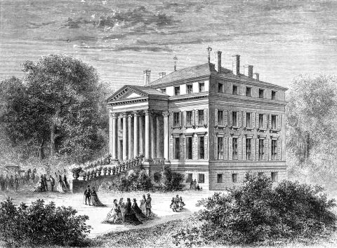 19th-century engraving of Ch Margaux