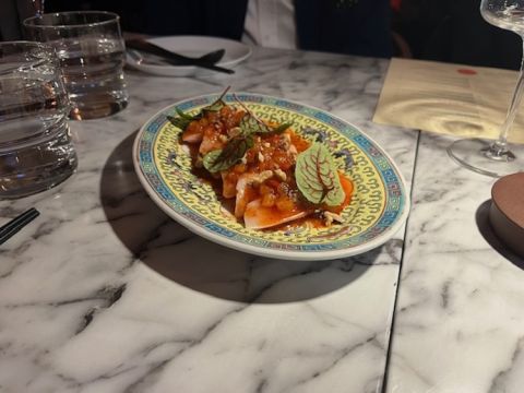 Queen's English hamachi crudo