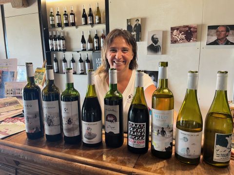 Christelle Alias with her range at Dom Ste Marie des Crozes