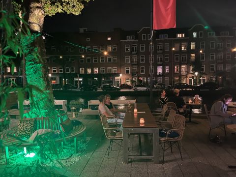 Outside Daalder resto by the canal