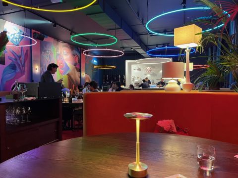 Inside Daalder restaurant in Amsterdam