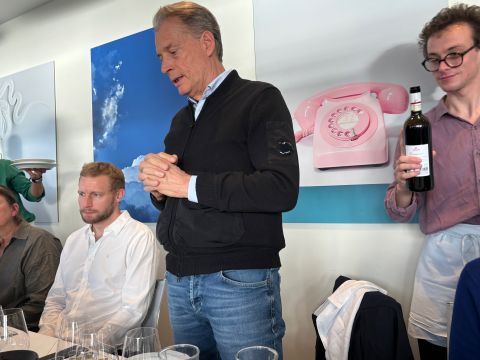 Alberto Antonini with his olive oil