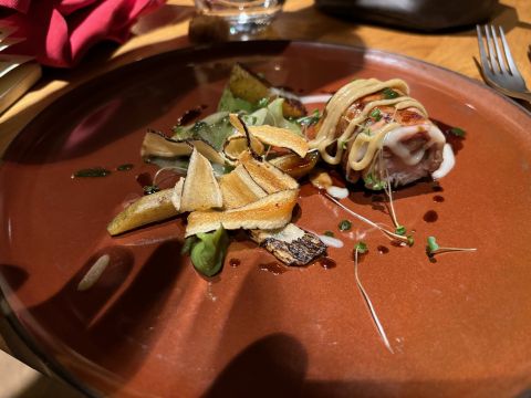 Rouge Barre rabbit main course