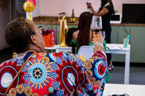 Black Girls Wine event attendee