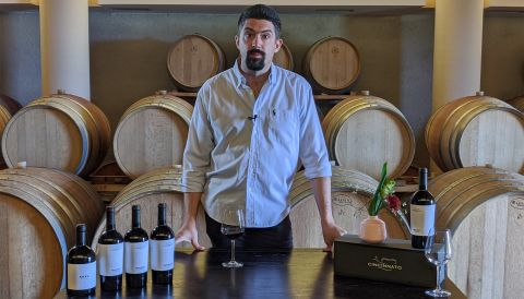 Cincinnato winemaker Mattia Bigolin