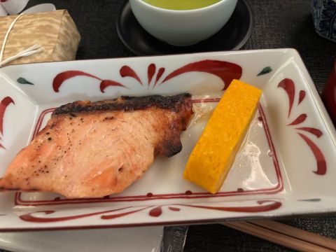 Japanese salmon and egg roll